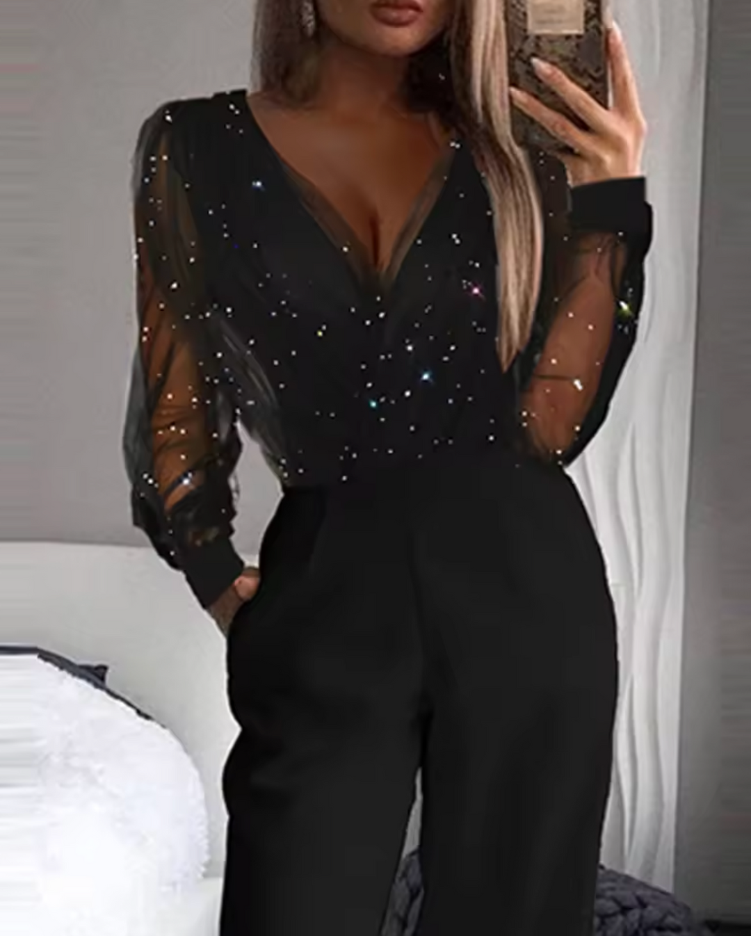 Drune | Eleganter Mesh-Overall