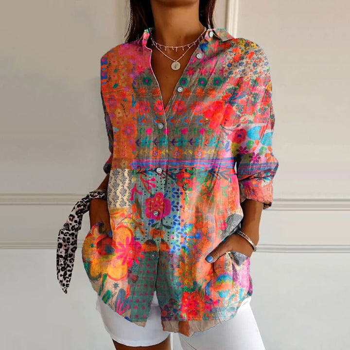 Drune | Elegante Bluse mit Blumenmuster