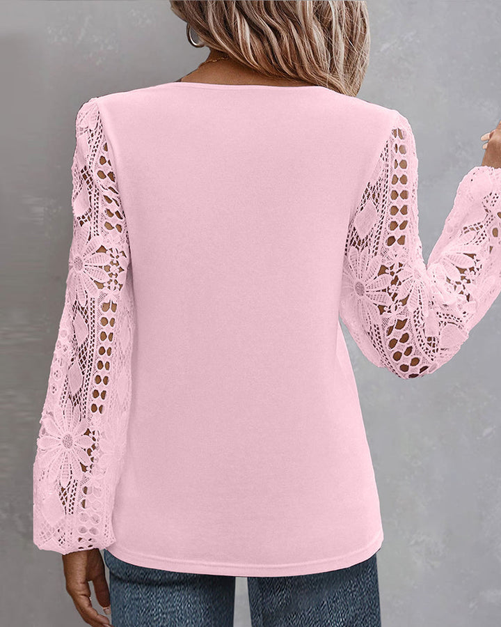 Drune | Bluse mit Spitze