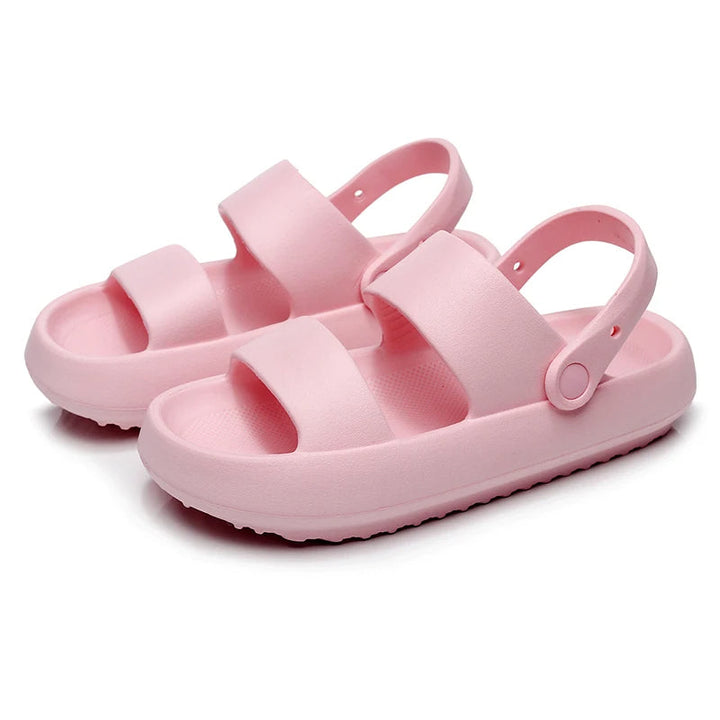 Drune | Orthopädische Sandalen Comfort Plus Pantoletten mit Doppelriemen Gepolsterte, Lässige Slip-On-Sandalen