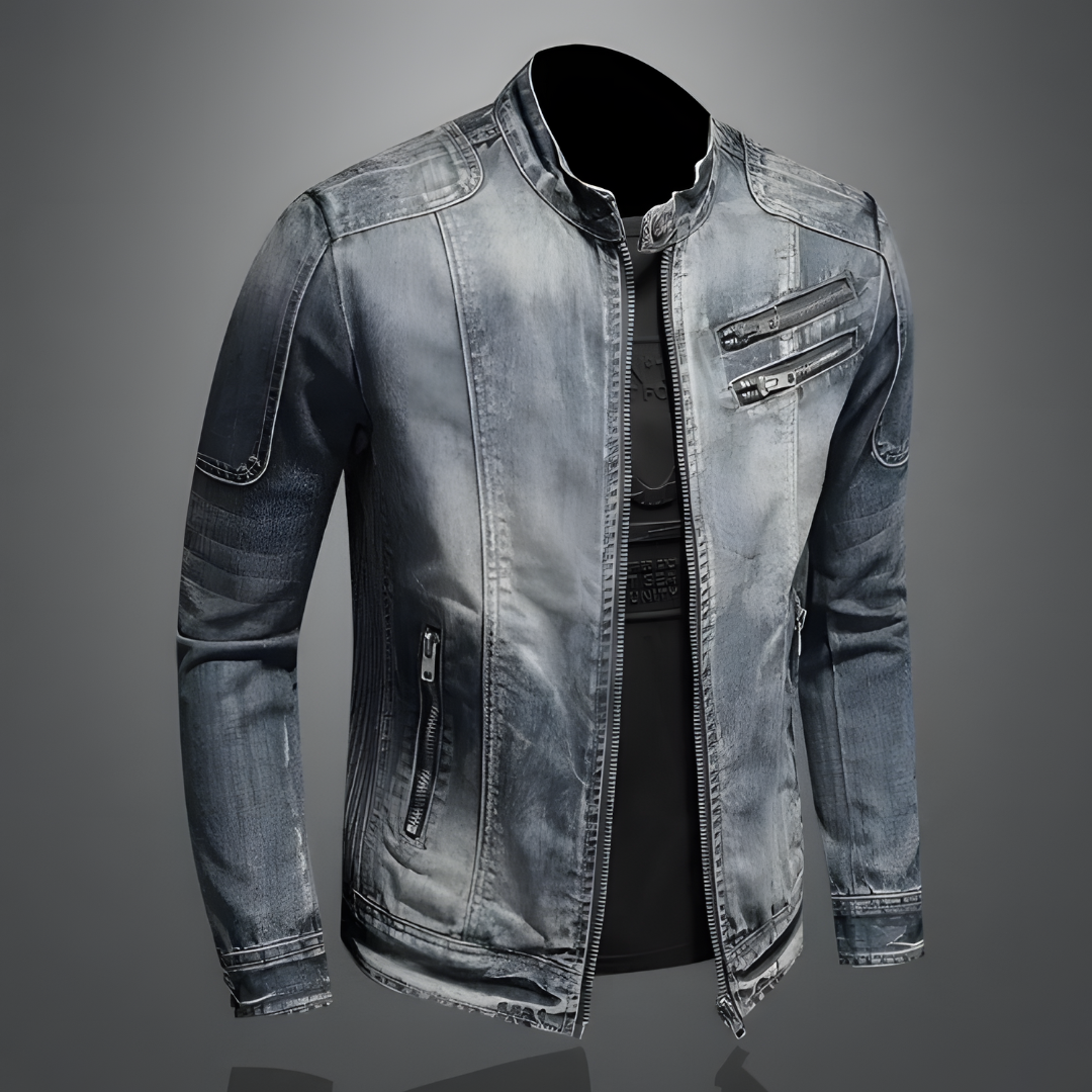 Drune | Herren Stehkragenjacke - Mit Reißverschluss