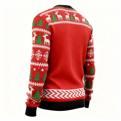 Drune | 2025 Musterprint Pullover - Hässlich & Gemütlich Unisex Pullover
