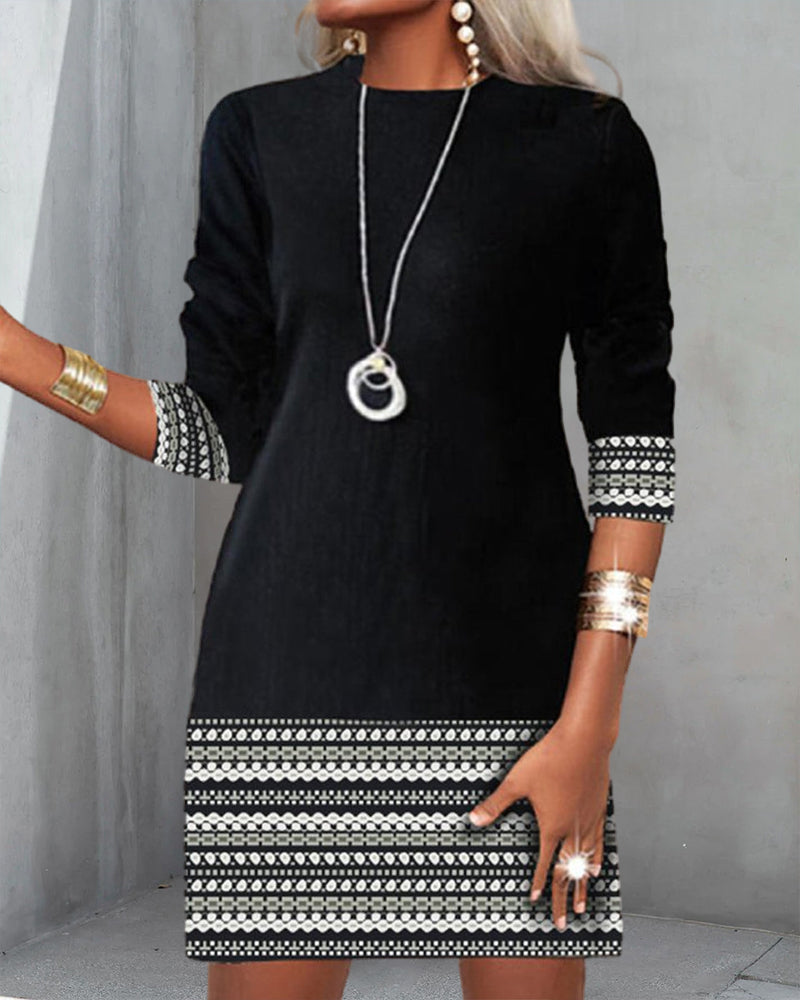 Drune | Patchwork Print Kleid