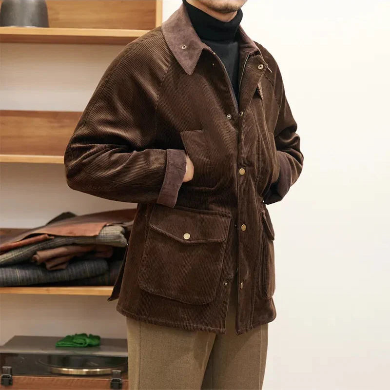 Drune | Cordjacke für Herren im Herbststil - Robinson