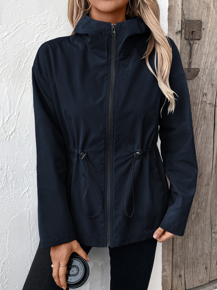 Drune | Jacke mit Reißverschluss und verstellbarem Kordelzug für Damen
