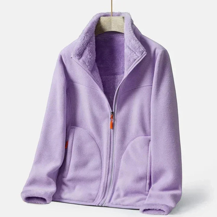 Drune | Warme Fleecejacke mit Doppelter Knopfleiste für Damen