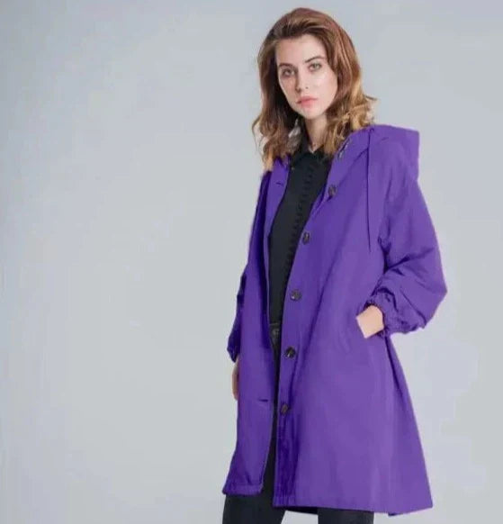 Drune | Übergroße Kapuzen Windbreaker Regenjacke