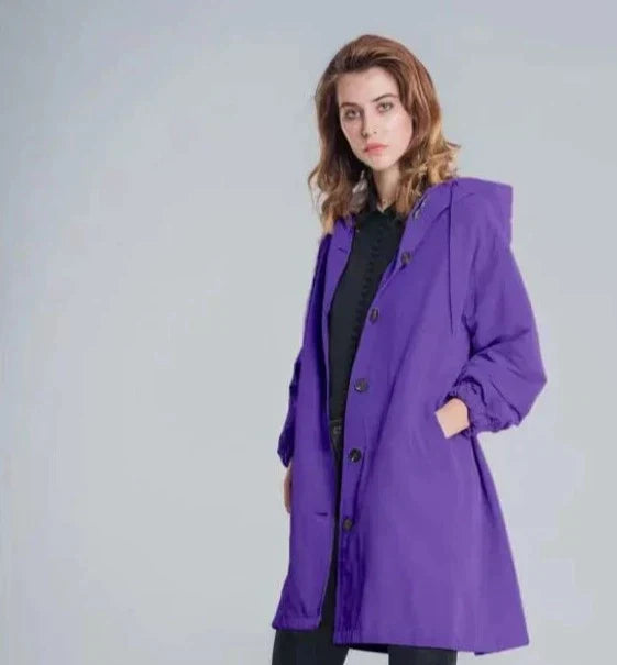 Drune | Übergroße Kapuzen Windbreaker Regenjacke
