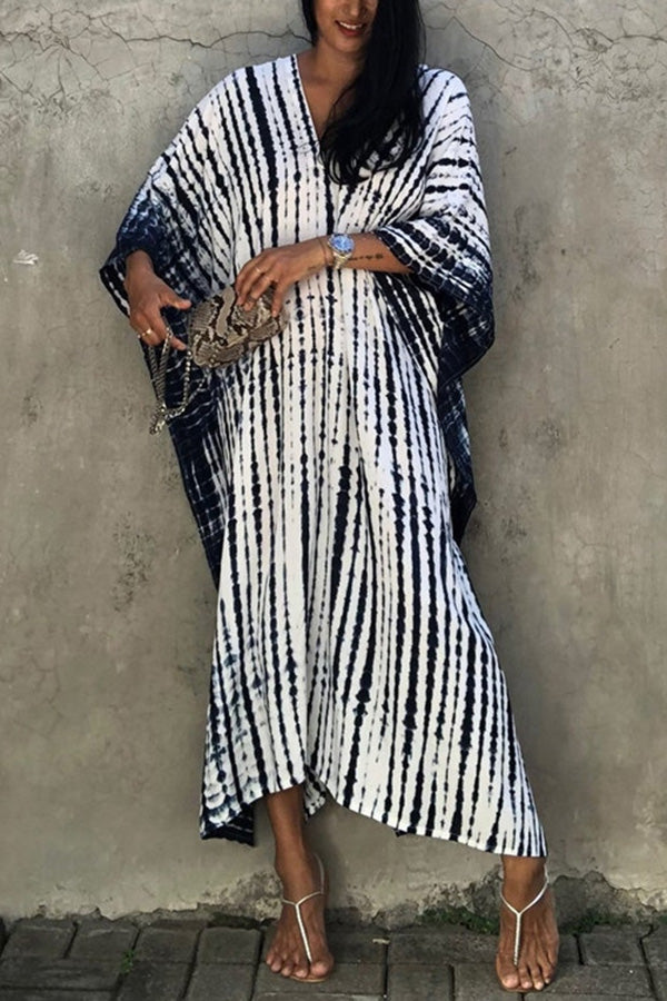 Drune Freely – Lockeres Überwurfkleid im Batik-Boho-Stil