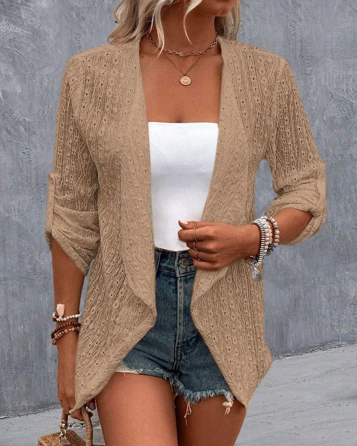 Drune | Einfarbige Elegante Strickjacke