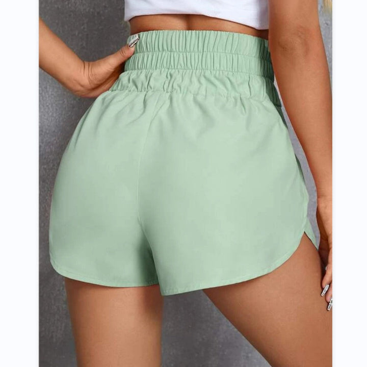 Drune | Elastische Shorts mit hoher Taille