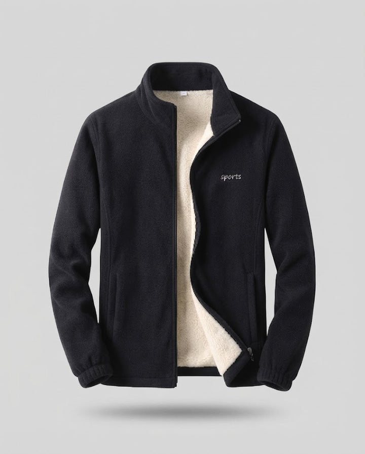 Herren Fleecejacke mit Stehkragen Drune