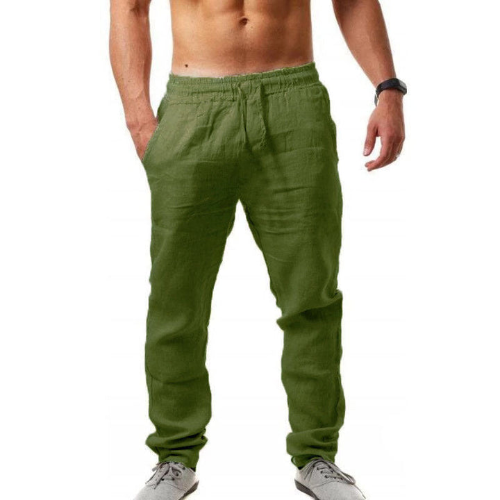 Drune | Atmungsaktive Leinen Hosen Für Herren Im Lässigen Stil
