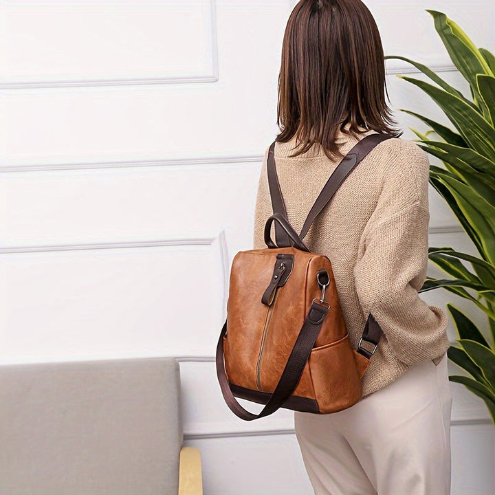 Drune | Diebstahlsicherer Damen Rucksack Vegan Anti-Diebstahl City-Backpack