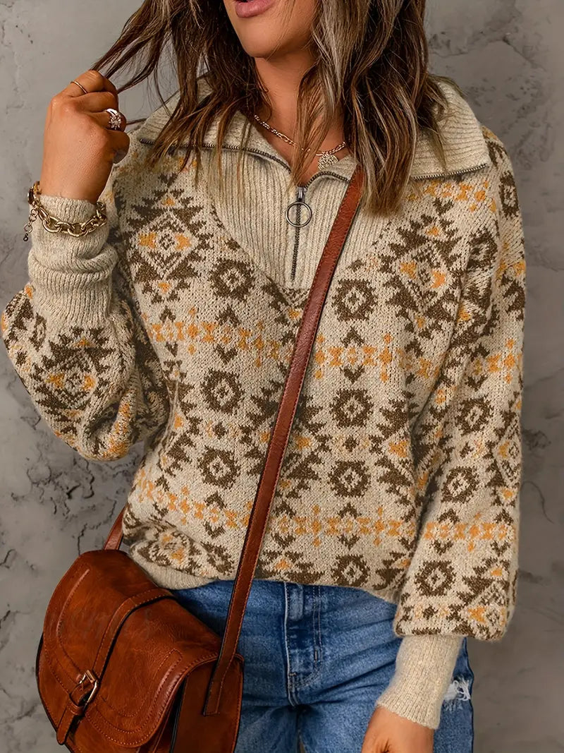 Drune | Sweatshirt mit Kragen und Reißverschluss