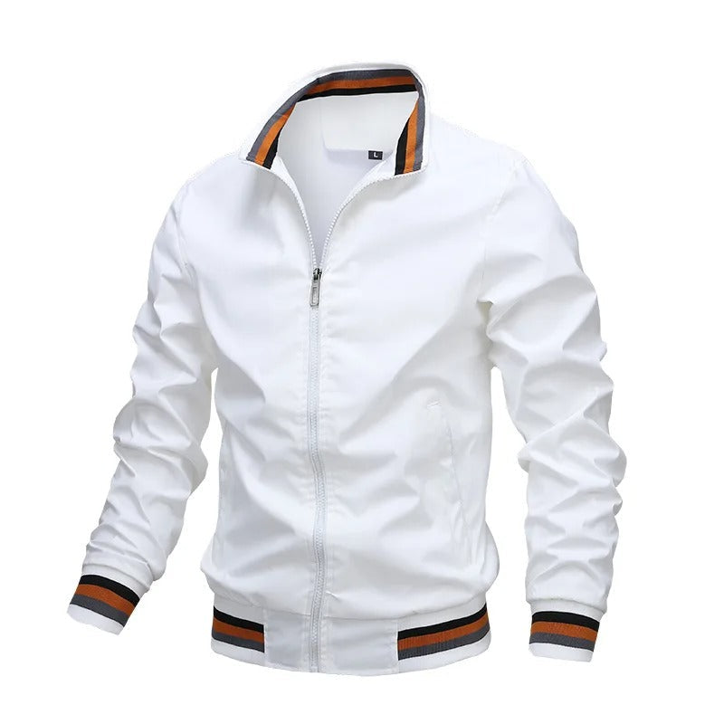 Drune | Sportliche Gestreifte Herren Mitteljahresjacke