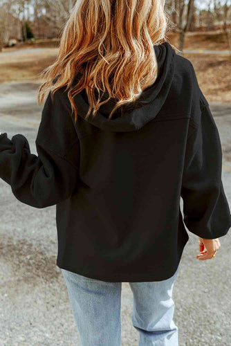 Drune | Hoodie - lässige Damenjacke mit Reißverschluss und Brusttaschen