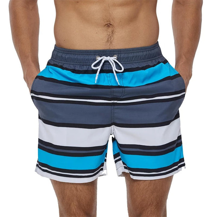 Drune | Atmungsaktive Badeshorts mit Funky Print für Männer