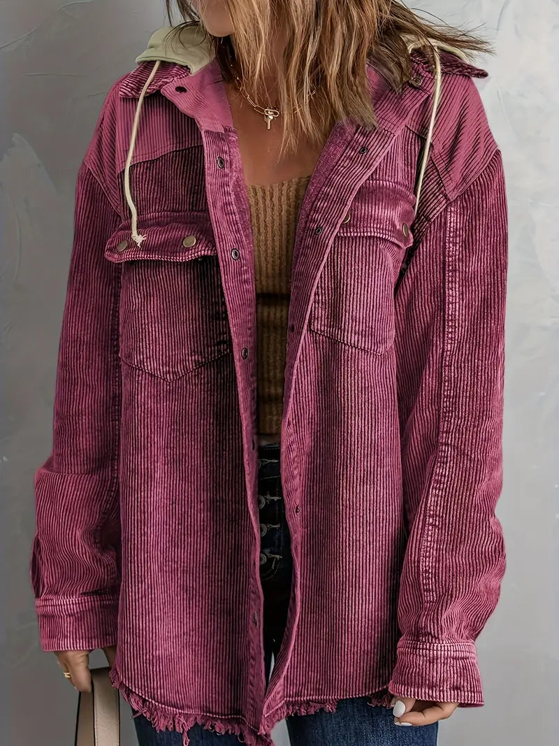 Drune | Farbblock Hoodie Jacke für Damen | Perfekt für Herbst und Winter