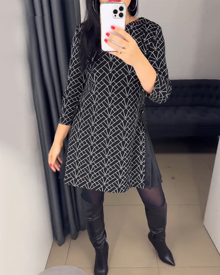 Drune | Bequemes Kleid mit Rundhalsausschnitt