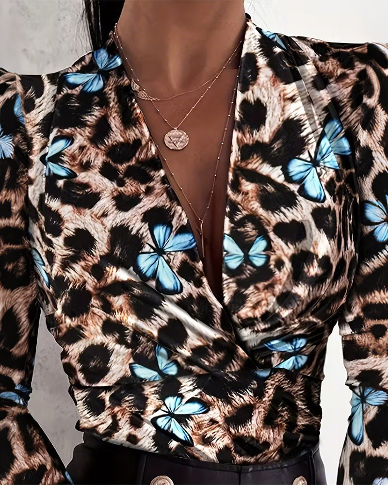 Drune | Leopard Schmetterlingsprint Trendy