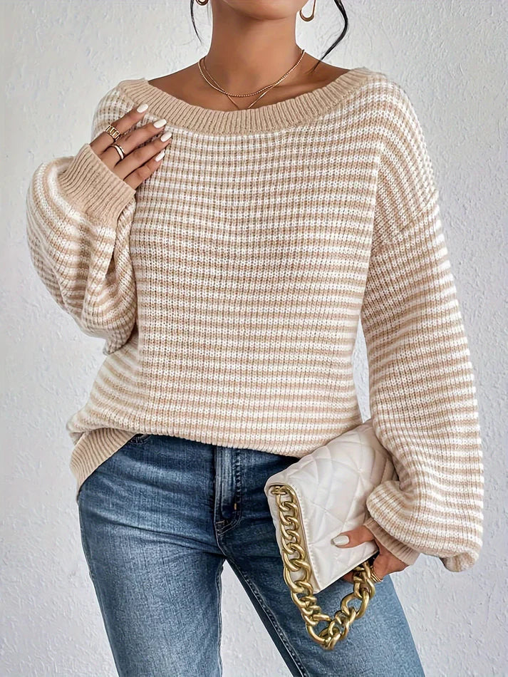 Drune | Gestreifter Pullover Lässig und Stilvoll Weicher Komfort