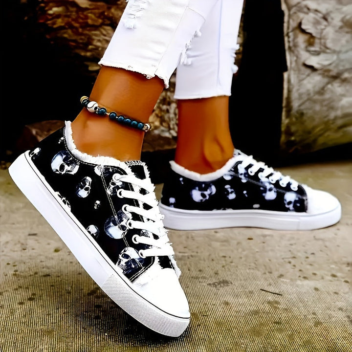 Turnschuhe Mit Totenkopfdruck Luna Drune