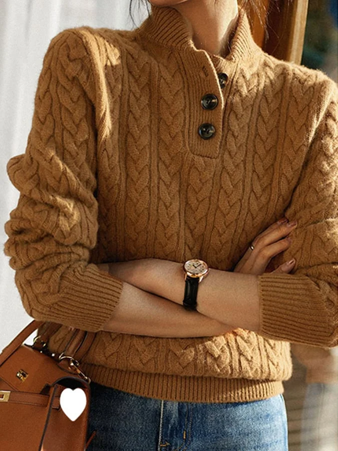 Drune | Kabelgestrickter Winterpullover Für Damen