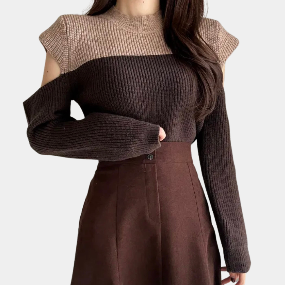 Drune | Strickpullover mit Ausschnitten an den Ärmeln