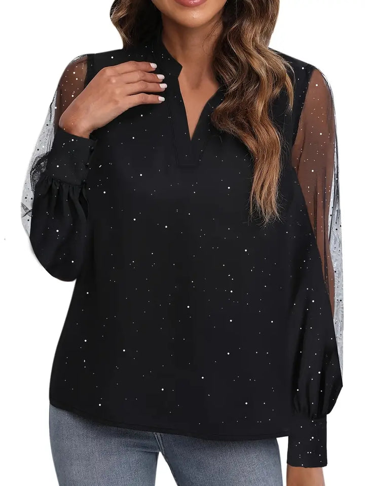 Drune | Elegante Bluse mit Fallendem Ausschnitt