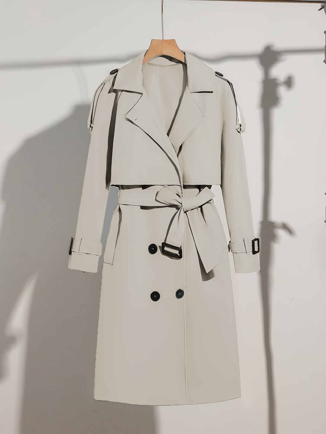 Drune | Mantel mit Gürtel-Design Casual Plus Size für Frauen Perfekt für lässige Tage