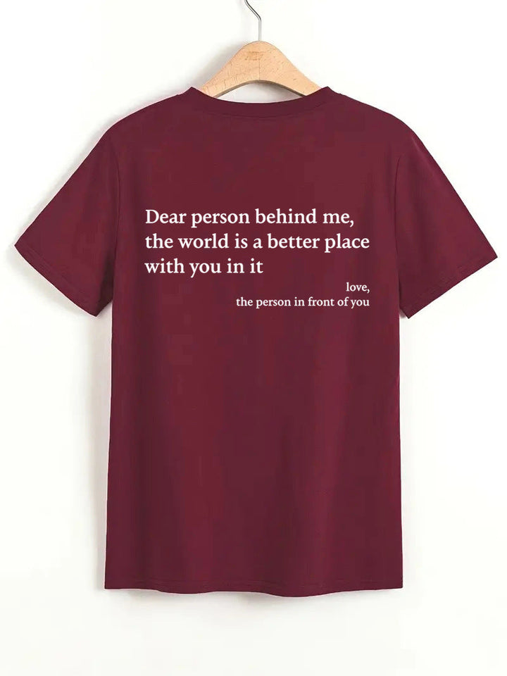 Drune | Damen T-Shirt Mit Rundhalsausschnitt Und Slogan