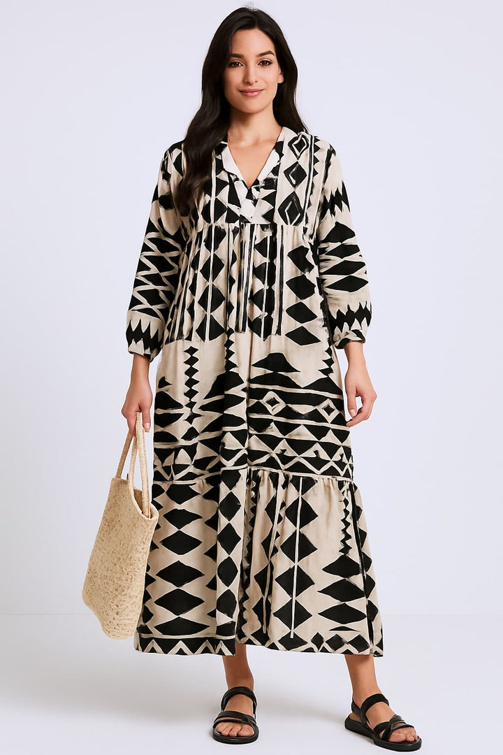 Drune | Bedrucktes Hemdkleid