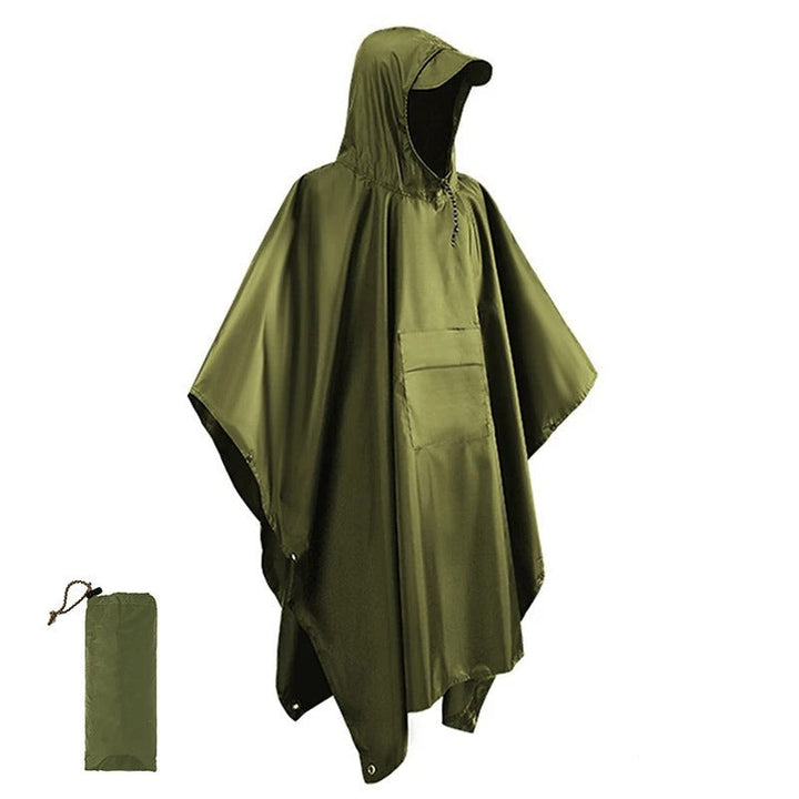 Drune | Wasserdichter Poncho-Rucksacküberzug für Wanderungen