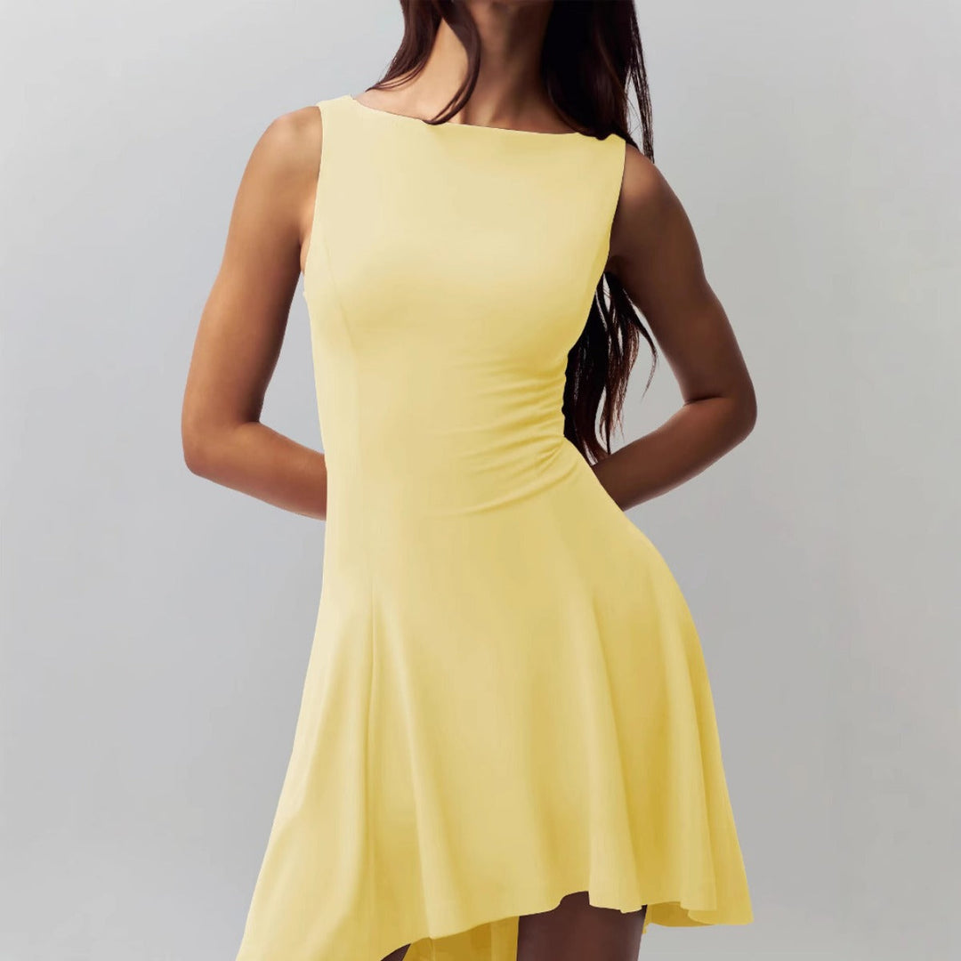 Drune | Ärmelloses Kleid mit Kragen