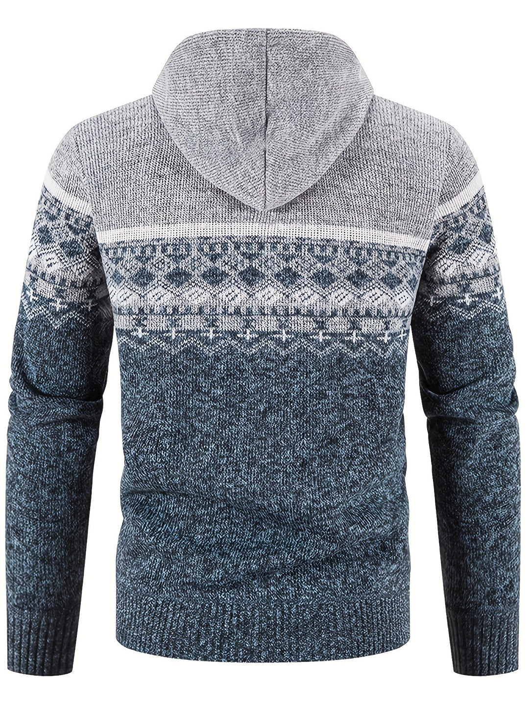 Drune | Gemusterter Hoodie Baumwolle und Polyester Warm und Stilvoll