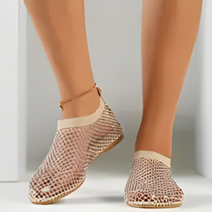 Andrea | Flache Schuhe mit Strassdekor für Frauen Drune