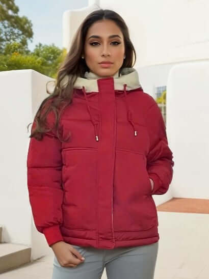 Drune | Damen Fleecegefütterte Kapuzenjacke