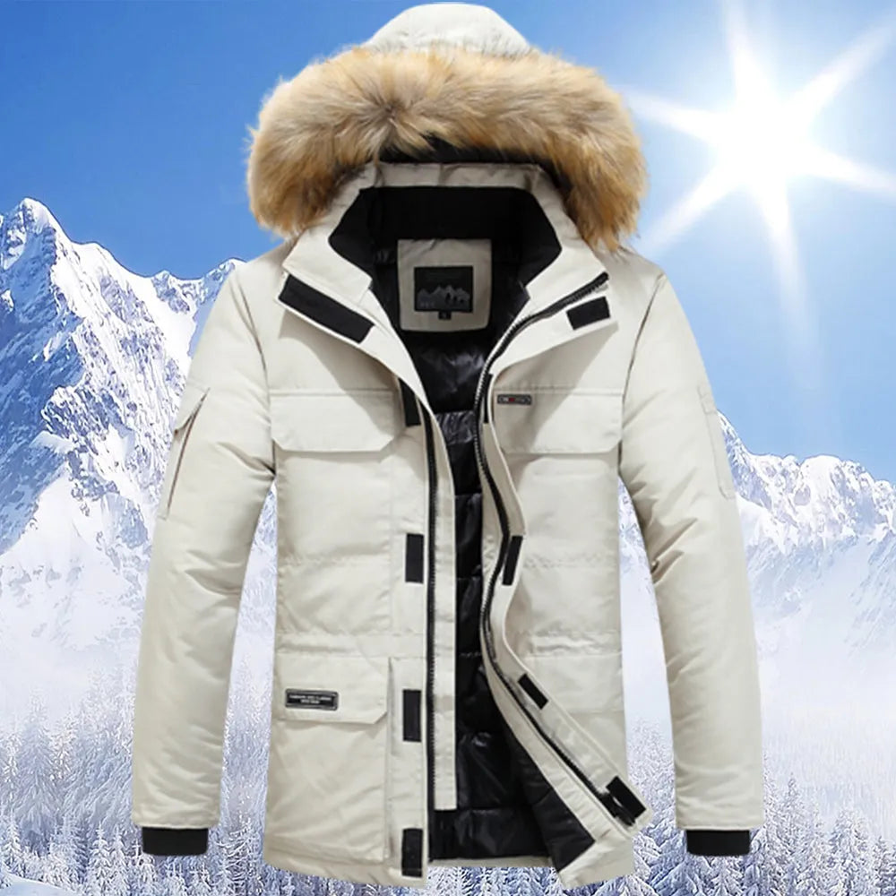 Drune | Winterjacke mit fellkapuze