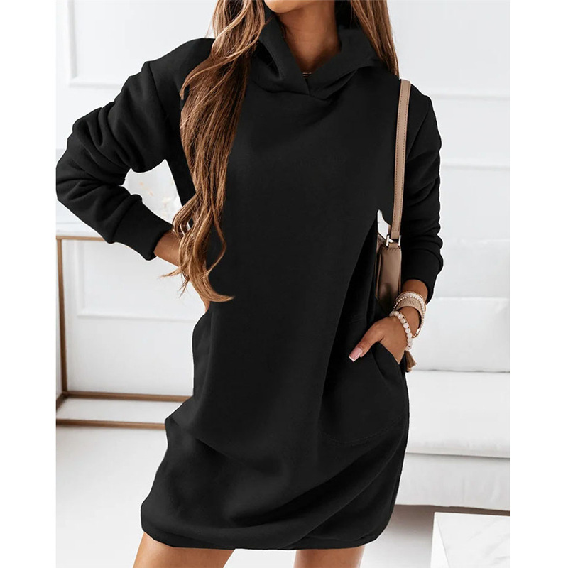 Drune | Kleid mit Kapuze und Taschen