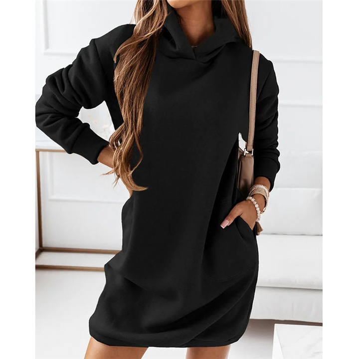 Drune | Kleid mit Kapuze und Taschen