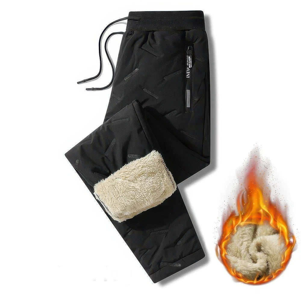 Drune | Jogginghose - Plüsch Dick Fleece gefüttert mit Kordelzug