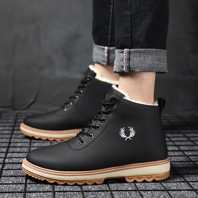 Drune | Stiefeletten Strapazierfähiges Kunstleder Warme Fütterung Rutschfeste Sohle Schnürung