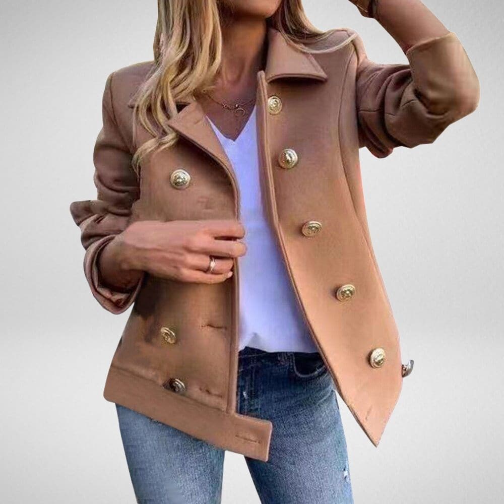 Drune | Designerjacke mit goldenen Knöpfen