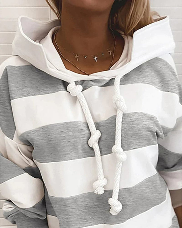 Drune | Hoodie Strickdetails Lockere Passform Weiche Materialien