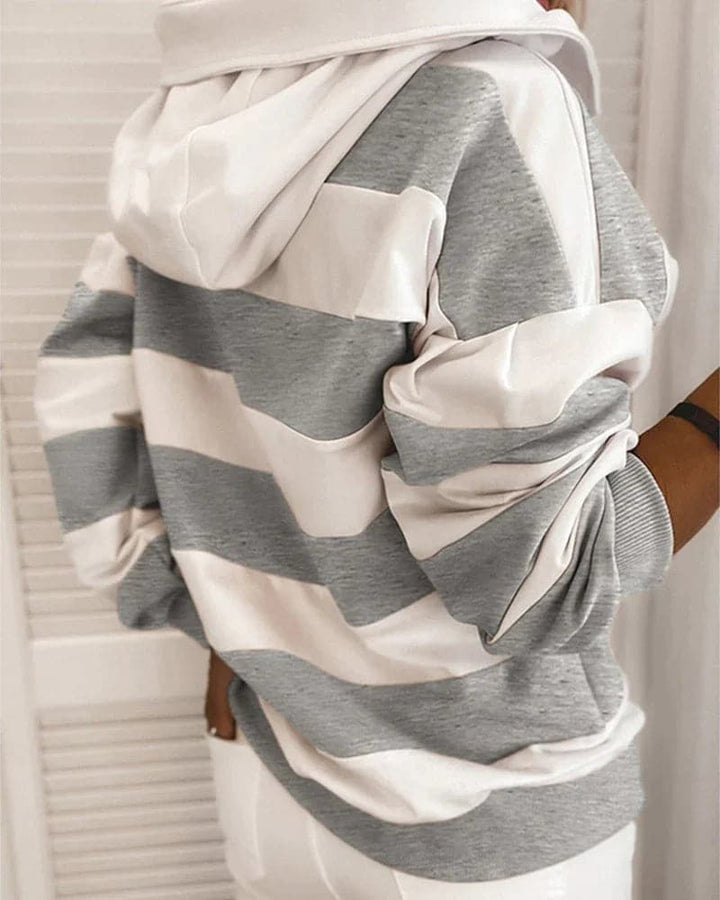 Drune | Hoodie Strickdetails Lockere Passform Weiche Materialien
