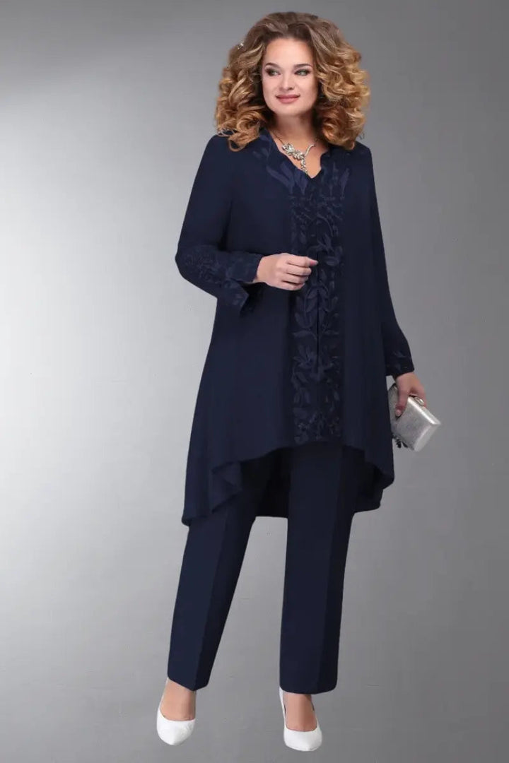 Drune | 3 Teilig Chiffon Brautkleid Satz Für Damen