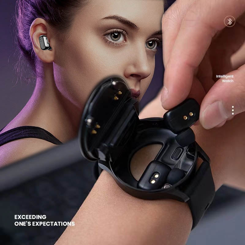 in 1 Smartwatch mit Kopfhörern (für iPhone und Android)