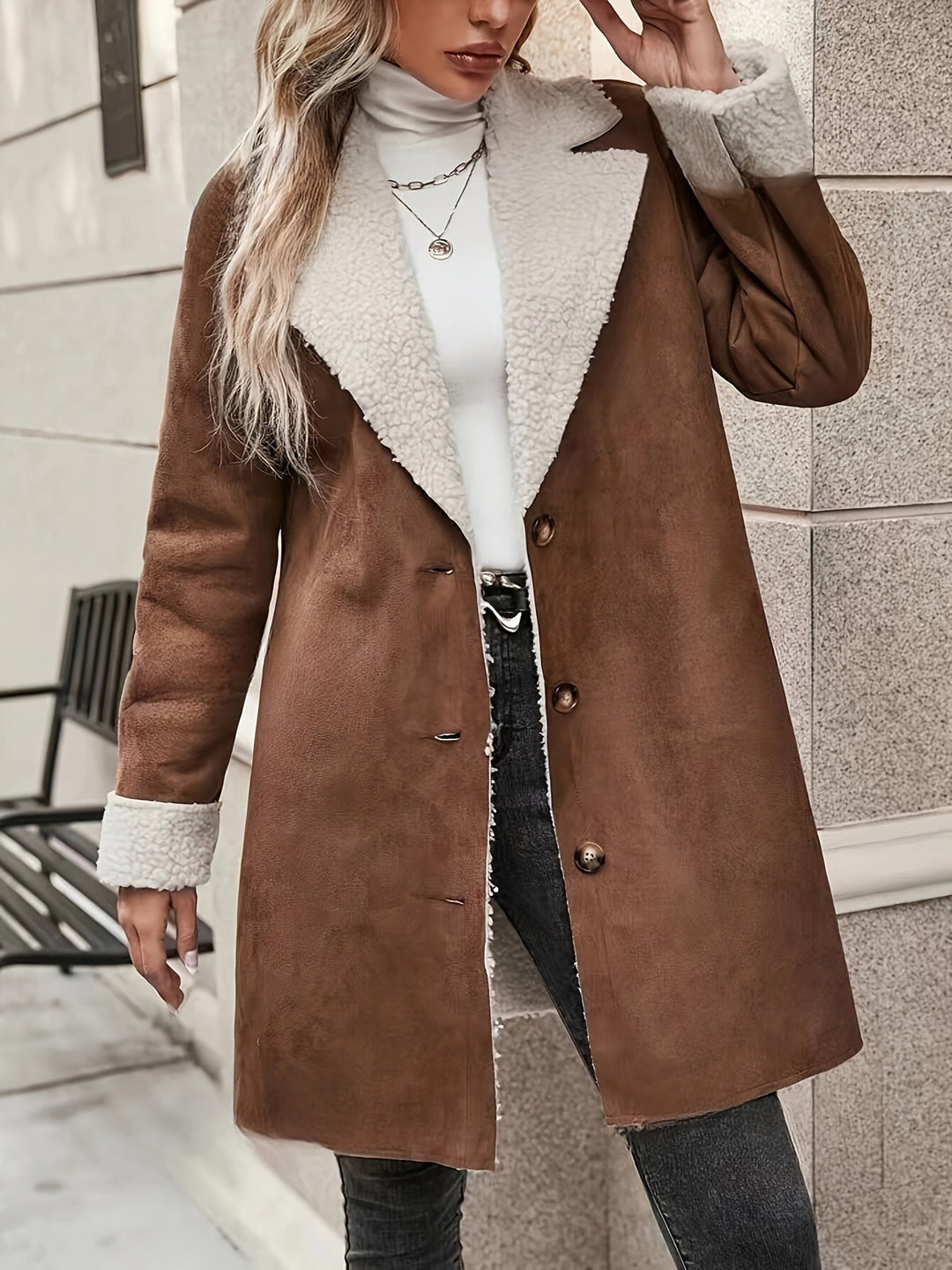 Drune | Isolierte Jacke mit Sherpa-Futter