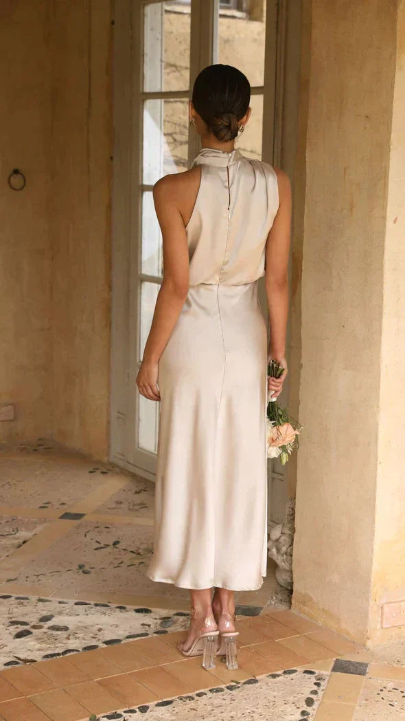 Drune - Glänzendes langes Kleid
